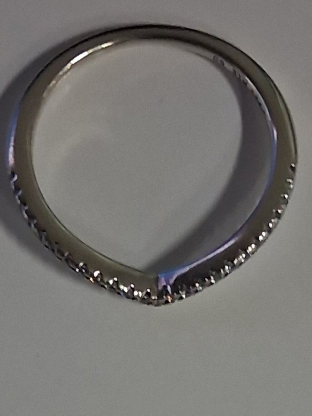Pandora 186316CZ-58 Sparkling Wishbone Ring –Size 9